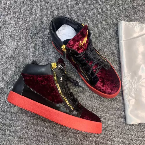 Replica Giuseppe Zanotti High Tops Shoes For Men #1368338 $98.00 USD for Wholesale