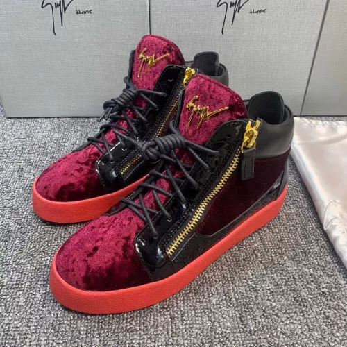 Replica Giuseppe Zanotti High Tops Shoes For Men #1368338 $98.00 USD for Wholesale