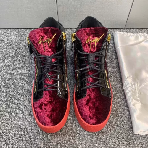 Replica Giuseppe Zanotti High Tops Shoes For Men #1368338 $98.00 USD for Wholesale