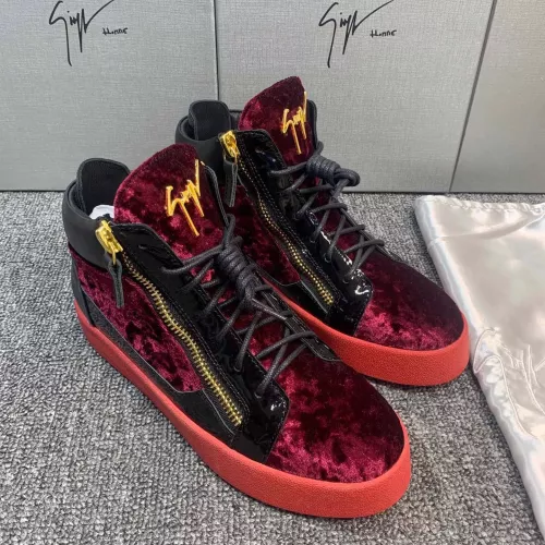 Replica Giuseppe Zanotti High Tops Shoes For Men #1368338 $98.00 USD for Wholesale