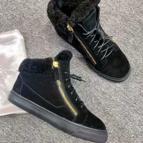 Replica Giuseppe Zanotti High Tops Shoes For Men #1368340 $100.00 USD for Wholesale
