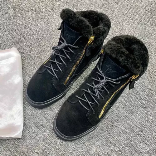 Replica Giuseppe Zanotti High Tops Shoes For Men #1368340 $100.00 USD for Wholesale