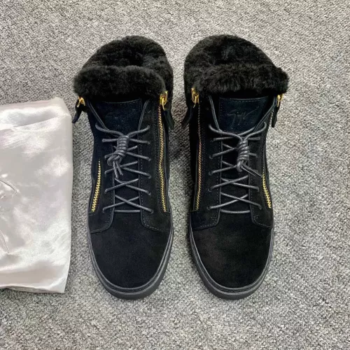 Replica Giuseppe Zanotti High Tops Shoes For Men #1368340 $100.00 USD for Wholesale