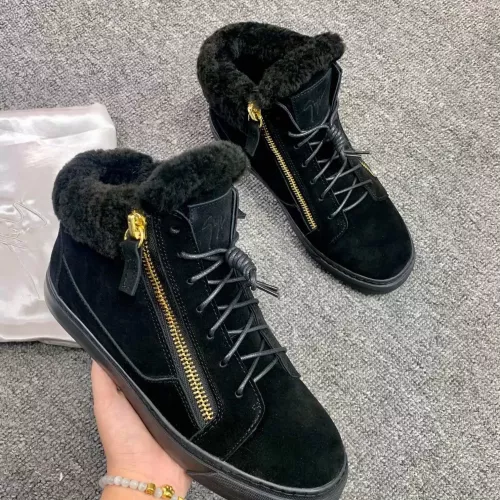 Replica Giuseppe Zanotti High Tops Shoes For Men #1368340 $100.00 USD for Wholesale