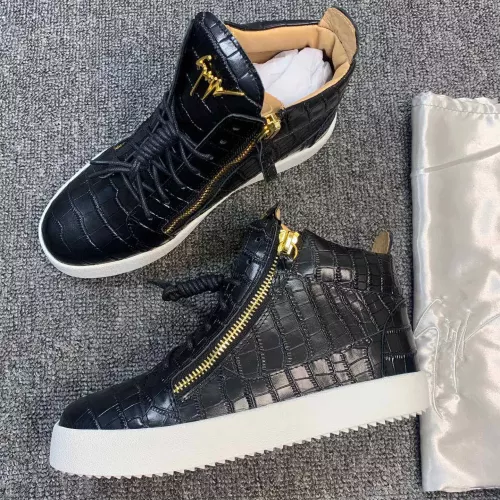 Replica Giuseppe Zanotti High Tops Shoes For Men #1368342 $102.00 USD for Wholesale