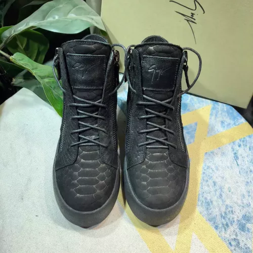 Replica Giuseppe Zanotti High Tops Shoes For Men #1368346 $102.00 USD for Wholesale