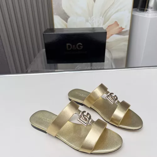Replica Dolce & Gabbana D&G Slippers For Women #1368517 $85.00 USD for Wholesale