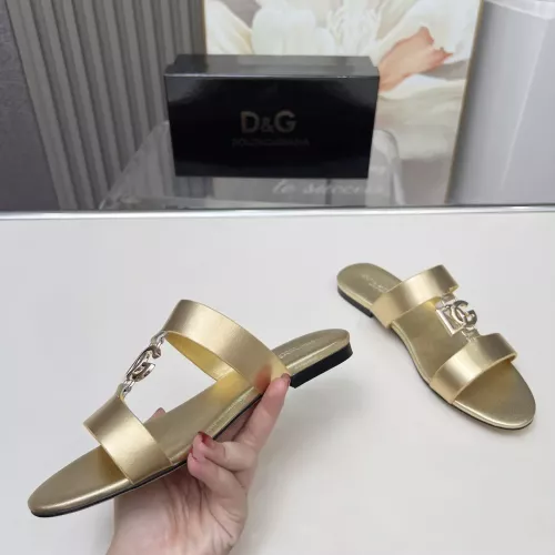 Replica Dolce & Gabbana D&G Slippers For Women #1368517 $85.00 USD for Wholesale
