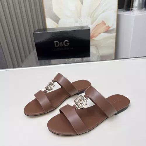 Wholesale Dolce &amp; Gabbana D&amp;G Slippers For Women #1368526 $85.00 USD, Wholesale Quality Replica Dolce &amp; Gabbana D&amp;G Slippers