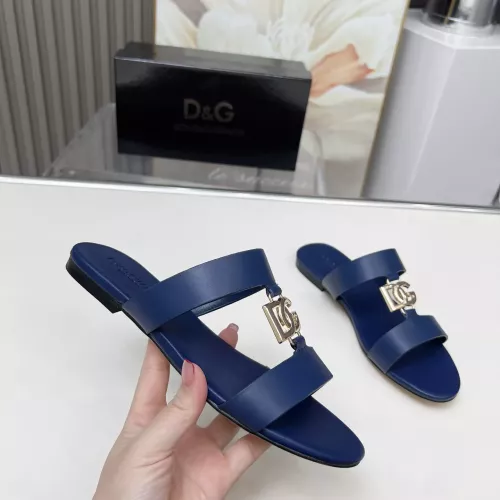 Replica Dolce & Gabbana D&G Slippers For Women #1368535 $85.00 USD for Wholesale
