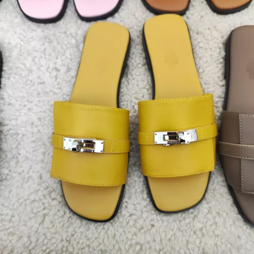 Wholesale Hermes Slippers For Women #1368662 $85.00 USD, Wholesale Quality Replica Hermes Slippers