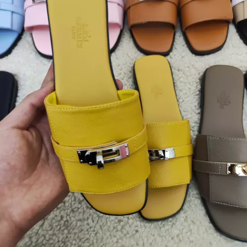 Replica Hermes Slippers For Women #1368662 $85.00 USD for Wholesale