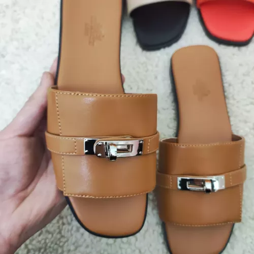 Wholesale Hermes Slippers For Women #1368665 $85.00 USD, Wholesale Quality Replica Hermes Slippers