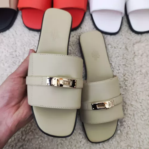 Wholesale Hermes Slippers For Women #1368668 $85.00 USD, Wholesale Quality Replica Hermes Slippers
