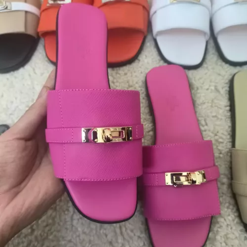 Wholesale Hermes Slippers For Women #1368671 $85.00 USD, Wholesale Quality Replica Hermes Slippers