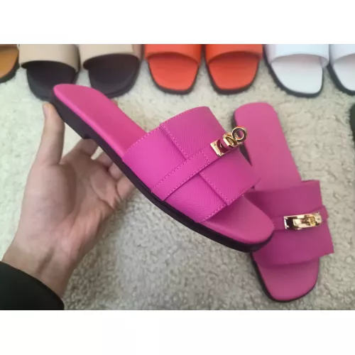 Replica Hermes Slippers For Women #1368671 $85.00 USD for Wholesale