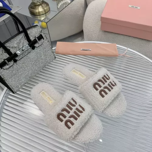 Wholesale MIU MIU Slippers For Women #1368695 $88.00 USD, Wholesale Quality Replica MIU MIU Slippers