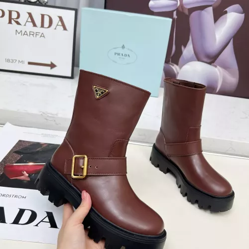 Wholesale Prada Boots For Women #1368751 $115.00 USD, Wholesale Quality Replica Prada Boots
