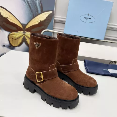 Wholesale Prada Boots For Women #1368755 $115.00 USD, Wholesale Quality Replica Prada Boots