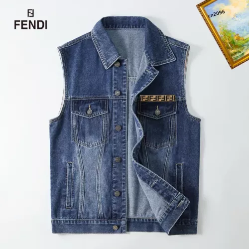 Wholesale Fendi Jackets Sleeveless For Men #1368967 $60.00 USD, Wholesale Quality Replica Fendi Jackets