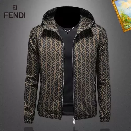 Wholesale Fendi Jackets Long Sleeved For Men #1369092 $82.00 USD, Wholesale Quality Replica Fendi Jackets