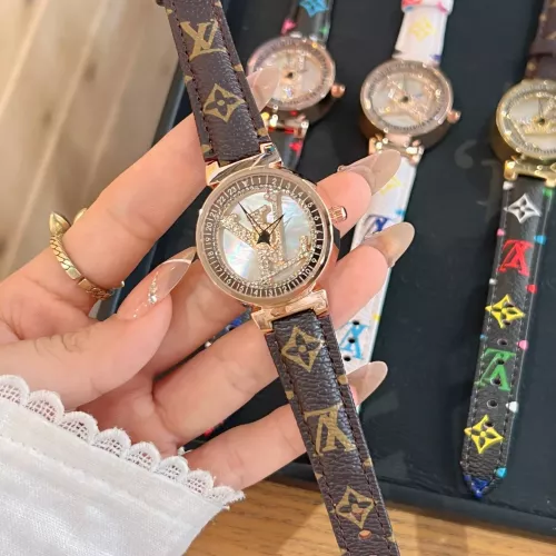 Replica Louis Vuitton Watches In Rose Gold For Women #1369130 $36.00 USD for Wholesale