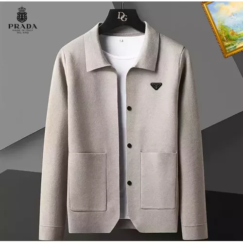 Wholesale Prada Sweaters Long Sleeved For Men #1369295 $52.00 USD, Wholesale Quality Replica Prada Sweaters