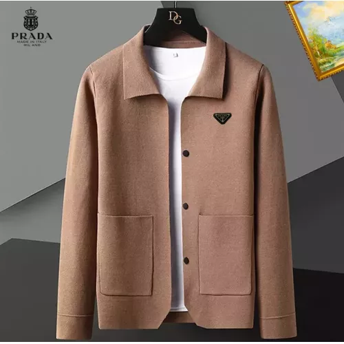 Wholesale Prada Sweaters Long Sleeved For Men #1369296 $52.00 USD, Wholesale Quality Replica Prada Sweaters