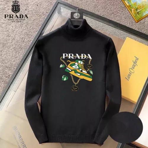 Wholesale Prada Sweaters Long Sleeved For Men #1369325 $42.00 USD, Wholesale Quality Replica Prada Sweaters