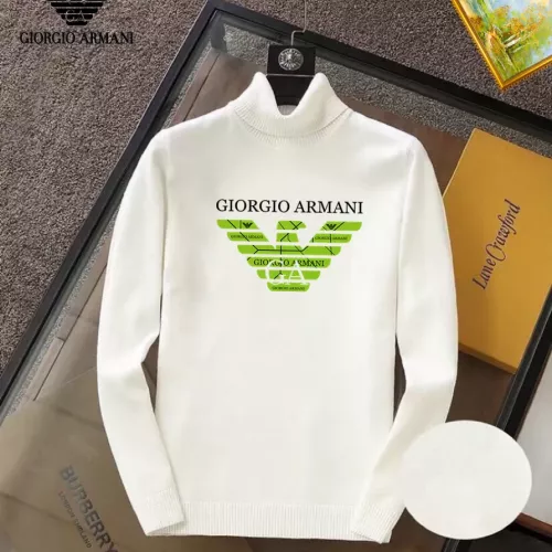Wholesale Armani Sweaters Long Sleeved For Men #1369409 $42.00 USD, Wholesale Quality Replica Armani Sweaters