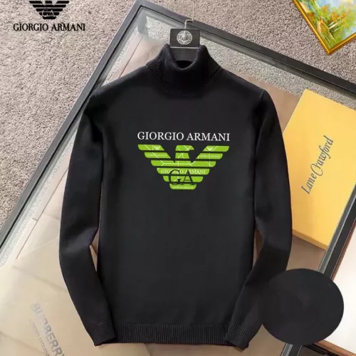 Wholesale Armani Sweaters Long Sleeved For Men #1369411 $42.00 USD, Wholesale Quality Replica Armani Sweaters