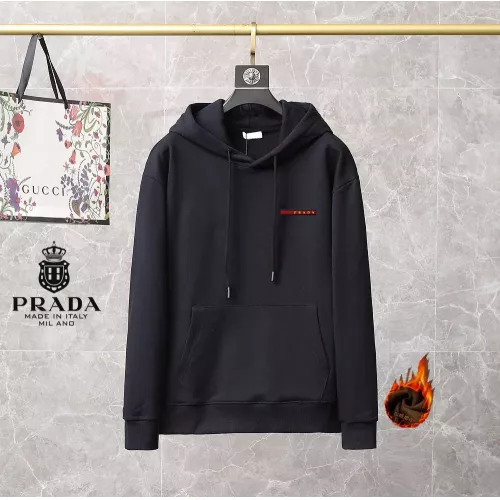 Wholesale Prada Hoodies Long Sleeved For Men #1369449 $45.00 USD, Wholesale Quality Replica Prada Hoodies