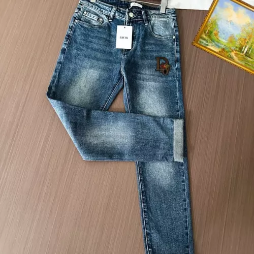 Replica Christian Dior Jeans For Men #1369552 $48.00 USD for Wholesale