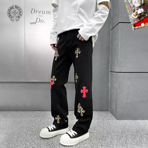 Replica Chrome Hearts Jeans For Men #1369616 $48.00 USD for Wholesale