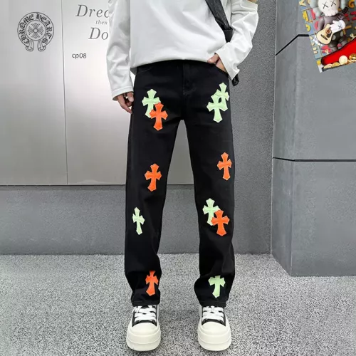 Wholesale Chrome Hearts Jeans For Men #1369618 $48.00 USD, Wholesale Quality Replica Chrome Hearts Jeans