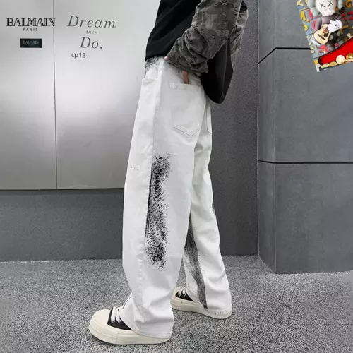Replica Balmain Jeans For Men #1369619 $48.00 USD for Wholesale