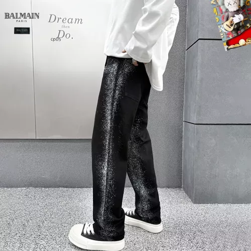 Replica Balmain Jeans For Men #1369620 $48.00 USD for Wholesale
