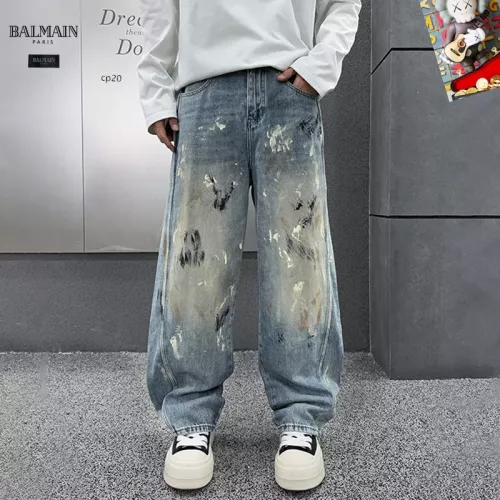 Wholesale Balmain Jeans For Men #1369623 $48.00 USD, Wholesale Quality Replica Balmain Jeans