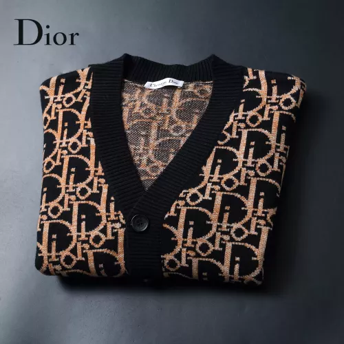 Replica Christian Dior Sweaters Long Sleeved For Men #1369732 $60.00 USD for Wholesale