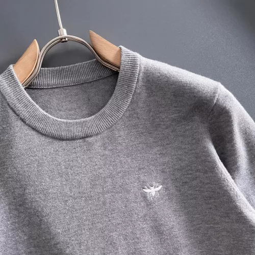 Replica Christian Dior Sweaters Long Sleeved For Men #1369760 $56.00 USD for Wholesale