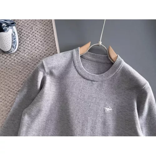 Replica Christian Dior Sweaters Long Sleeved For Men #1369760 $56.00 USD for Wholesale