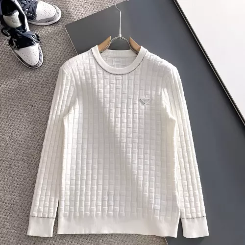 Wholesale Prada Sweaters Long Sleeved For Men #1369771 $56.00 USD, Wholesale Quality Replica Prada Sweaters