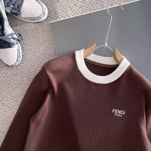 Replica Fendi Sweaters Long Sleeved For Men #1369813 $56.00 USD for Wholesale