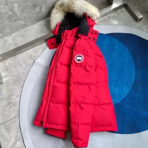 Replica Canada Goose Down Feather Coat Long Sleeved For Women #1369820 $205.00 USD for Wholesale