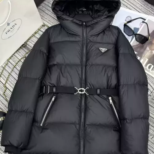 Wholesale Prada Down Feather Coat Long Sleeved For Women #1369833 $230.00 USD, Wholesale Quality Replica Prada Down Feather Coat