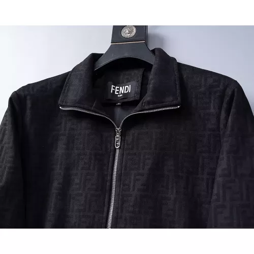 Replica Fendi Jackets Long Sleeved For Men #1370074 $45.00 USD for Wholesale