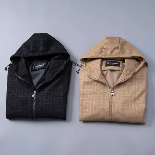 Replica Balmain Jackets Long Sleeved For Men #1370086 $45.00 USD for Wholesale