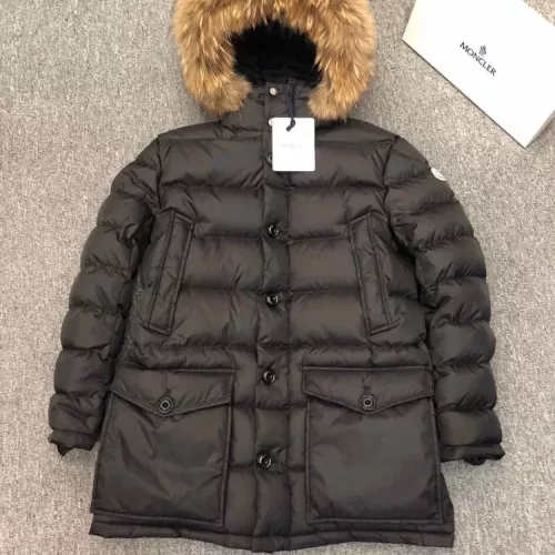 Wholesale Moncler Down Feather Coat Long Sleeved For Men #1370091 $222.00 USD, Wholesale Quality Replica Moncler Down Feather Coat