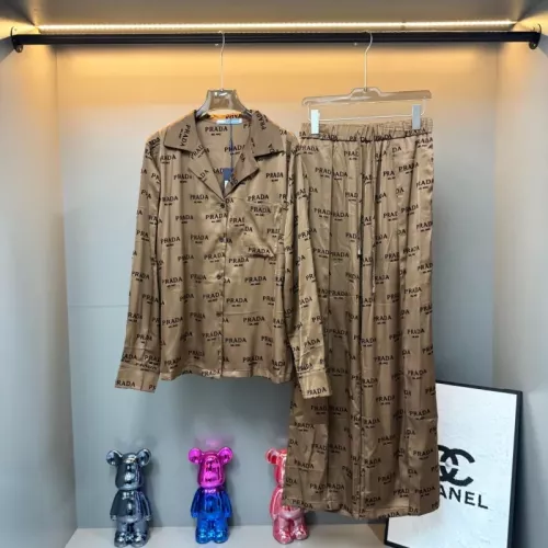 Wholesale Prada Pajamas Long Sleeved For Women #1370163 $98.00 USD, Wholesale Quality Replica Prada Tracksuits