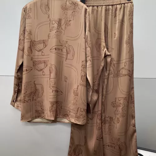 Replica Hermes Pajamas Long Sleeved For Women #1370164 $98.00 USD for Wholesale